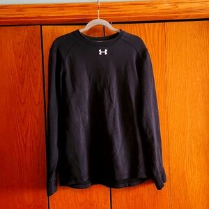 Women's loose fit Under Armour crewneck sweatshirt,  black,  med